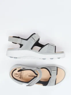 – Komfortsandale aus Veloursleder hellgrau*Ganter New