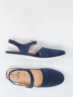 – Komfort-Sandale aus Veloursleder Marine*Ganter Best