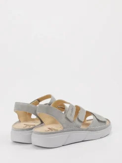 – Komfortsandalen aus Veloursleder hell*Ganter Hot