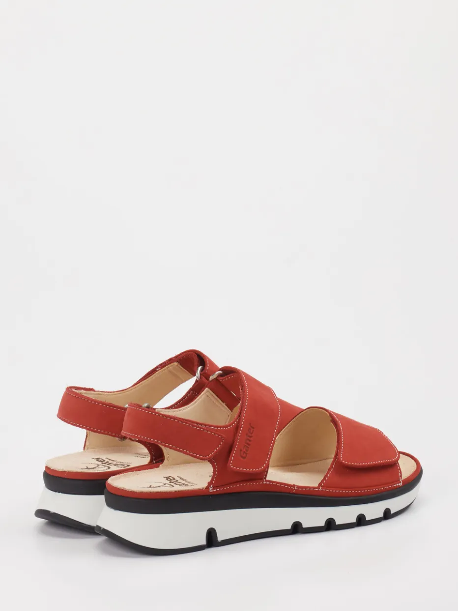 – Komfortsandalen aus Nubukleder ziegel*Ganter Discount