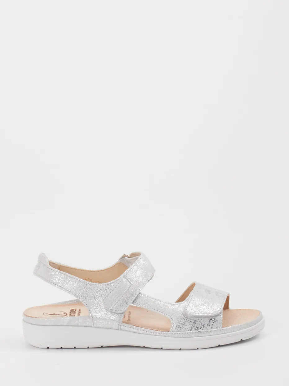 – Komfortsandalen aus Metallic-Material silber*Ganter Outlet