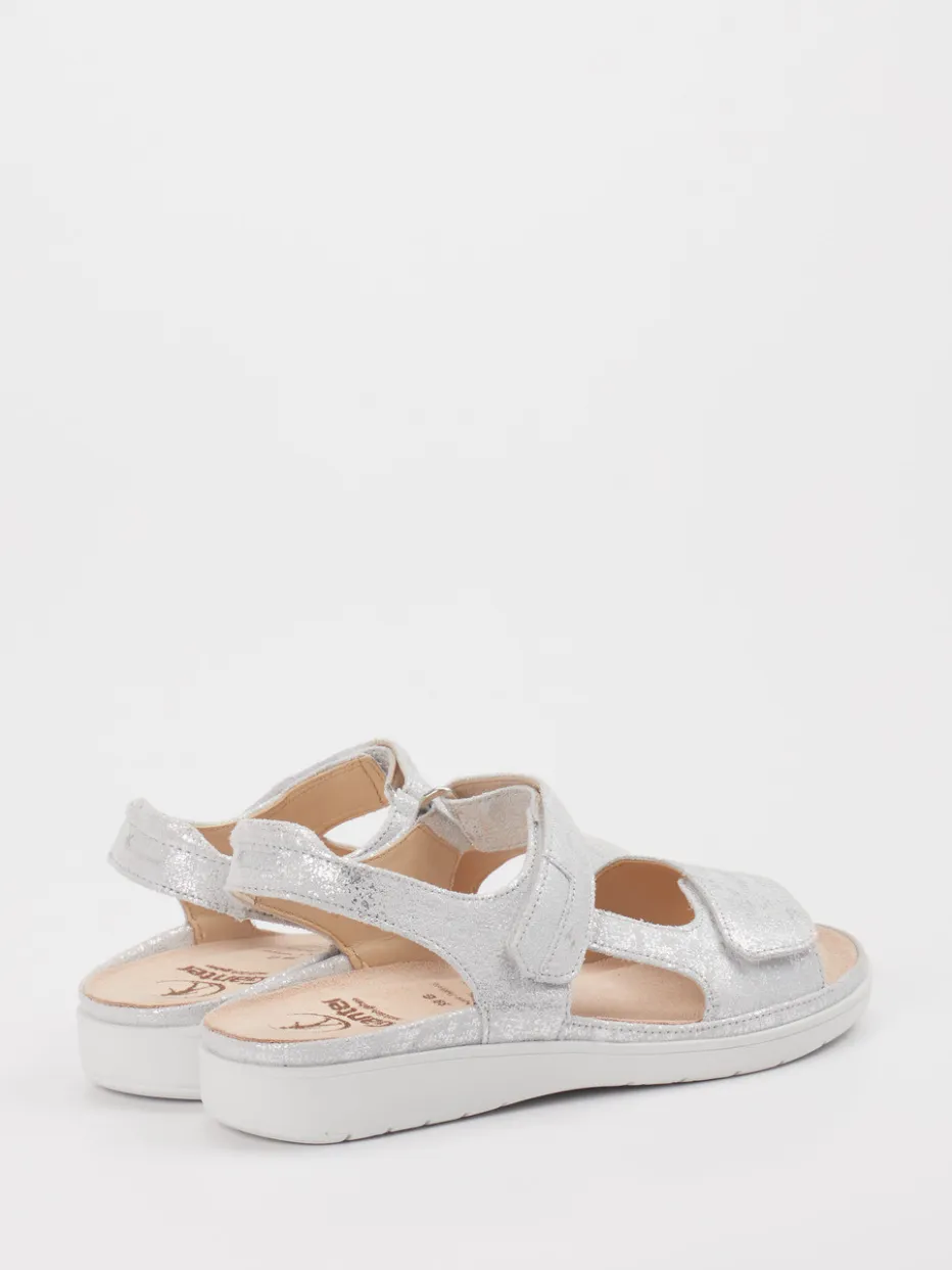 – Komfortsandalen aus Metallic-Material silber*Ganter Outlet