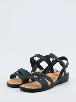 Damen Ganter – Komfort-Sandalen aus Nubukleder Dunkelpetrol