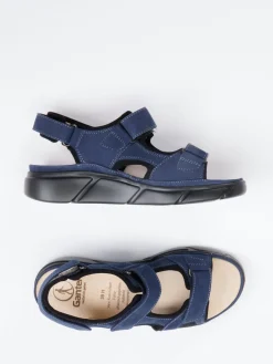 – Komfortsandalen aus Nubukleder Marine*Ganter Best