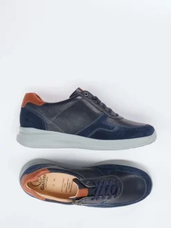 Herren Ganter – Komfort-Sneaker aus Kalbleder Dunkel