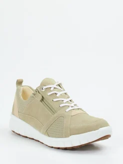 Damen Ganter – Komfort-Sneaker aus Veloursleder salbei