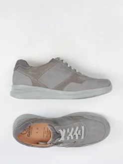 Herren Ganter – Komfort-Sneaker aus Nubukleder Steingrau