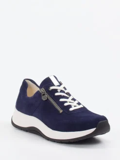 Damen Ganter – Komfort-Sneaker aus Veloursleder Dunkel