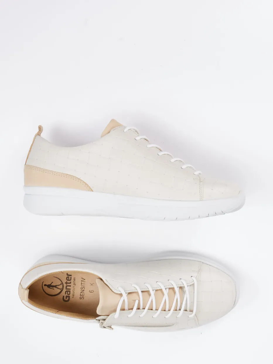 – Komfort-Sneaker aus geprägtem Leder*Ganter New