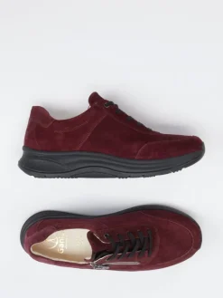 – Komfort-Sneaker aus Veloursleder bordeaux*Ganter Online