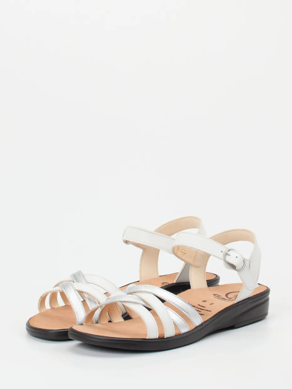 Damen Ganter – Sandalette aus Kalbleder in Metallic