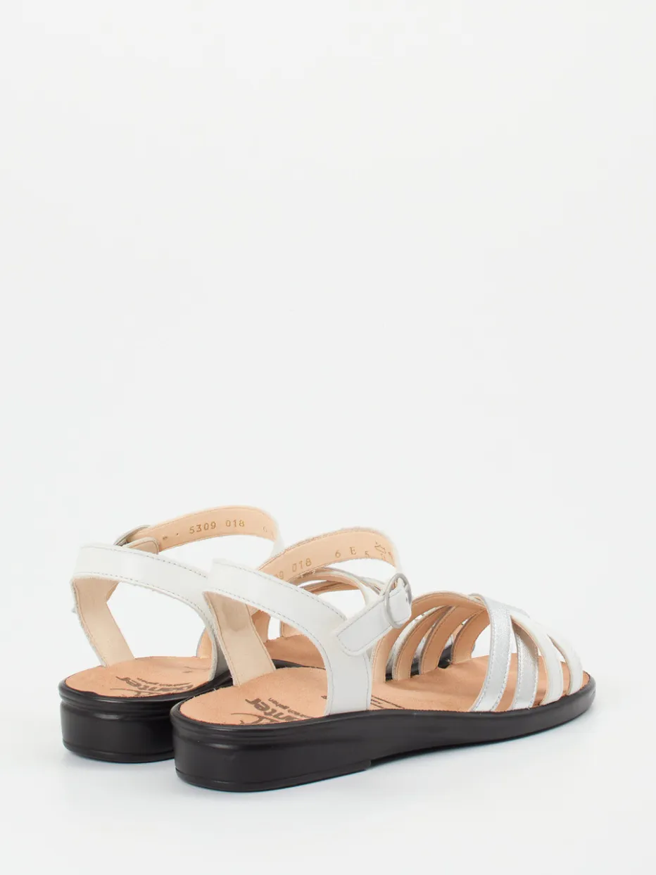 Damen Ganter – Sandalette aus Kalbleder in Metallic