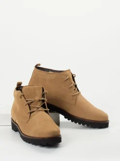 Damen Ganter – Schnürboots aus Nubukleder sandbeige