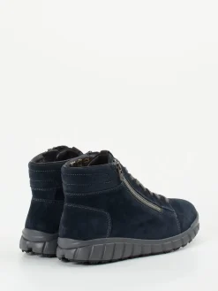 Damen Ganter – Schnürboots aus Veloursleder dunkel