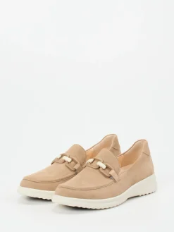 Damen Ganter – Slipper aus Nubukleder in Beige