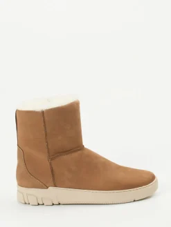 Damen Ganter – Stiefelette aus Nubukleder cognac