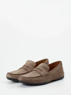 – Penny Loafer aus Veloursleder in Taupe*Geox