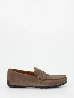 – Penny Loafer aus Veloursleder in Taupe*Geox