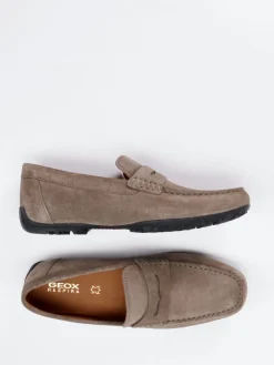 – Penny Loafer aus Veloursleder in Taupe*Geox