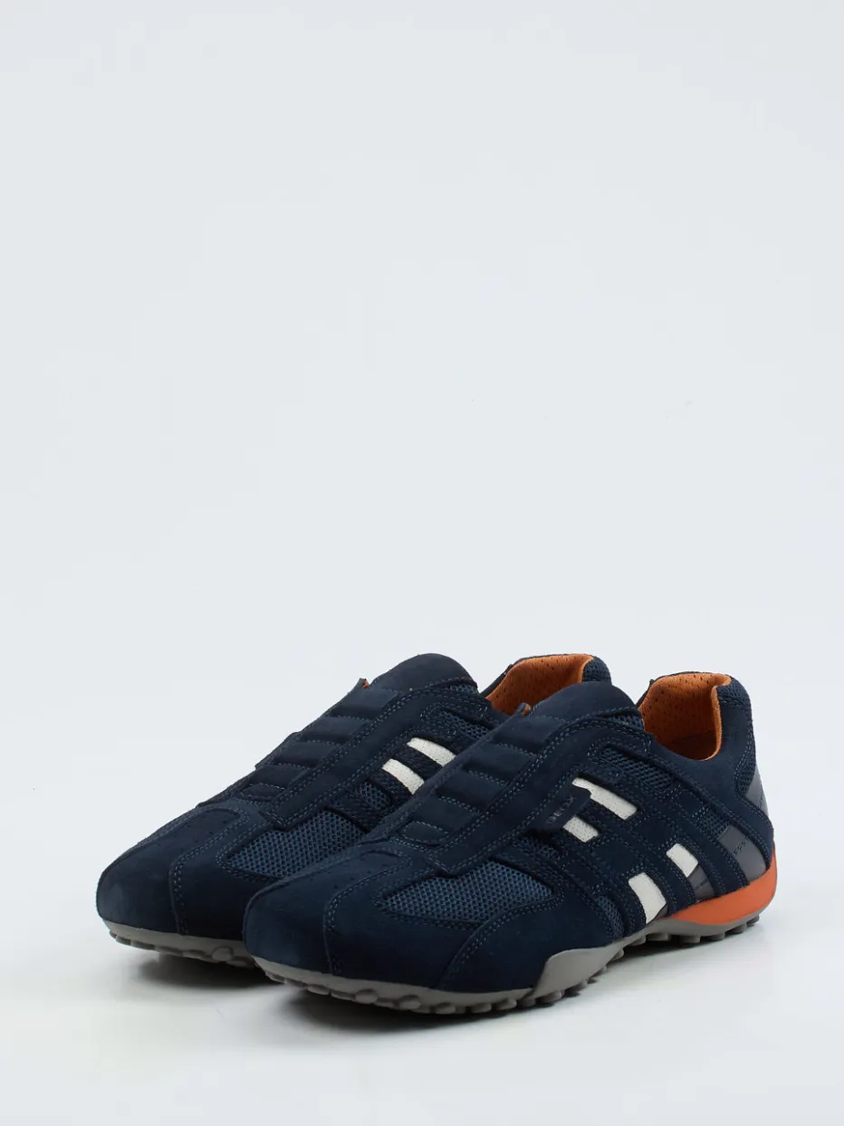 Herren Geox – Slip-On Sneaker aus Veloursleder Dunkel