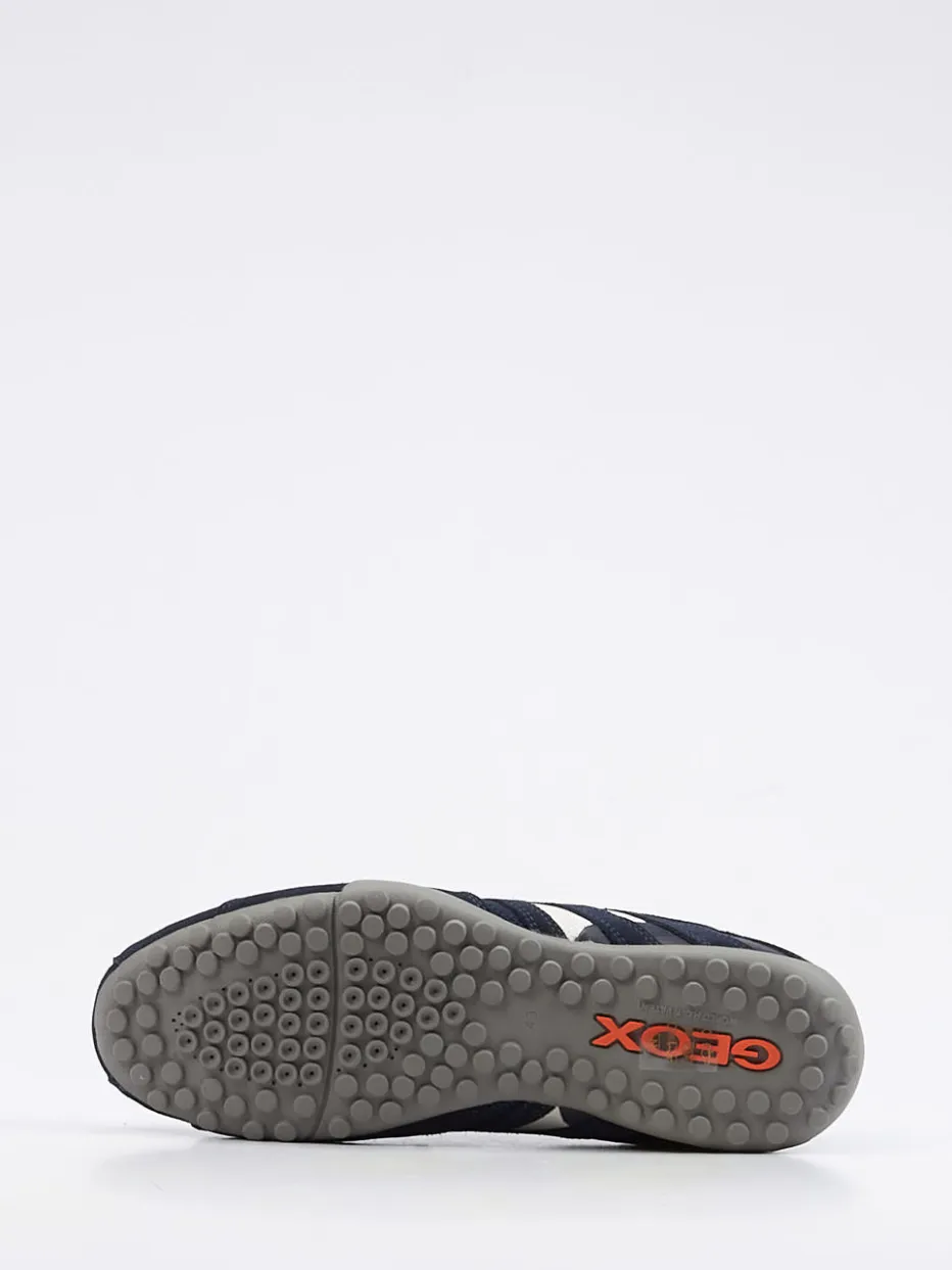 Herren Geox – Slip-On Sneaker aus Veloursleder Dunkel
