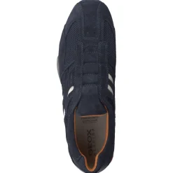 Herren Geox – Slip-On Sneaker aus Veloursleder Dunkel