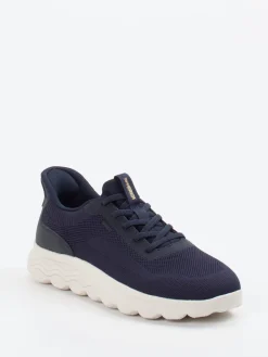 Herren Geox – Sneaker aus gestricktem Textil Dunkel