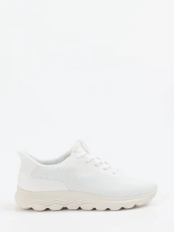 Damen Geox – Sneaker aus Textil in Offwhite