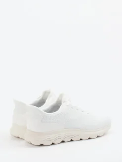 Damen Geox – Sneaker aus Textil in Offwhite