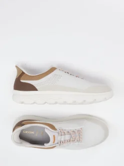 Herren Geox – Sneaker aus Textil in Offwhite-