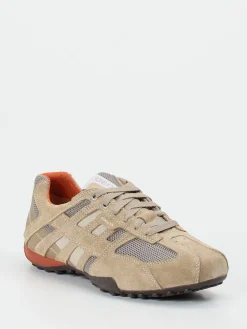 – Sneaker aus Veloursleder und Mesh beige*Geox Hot