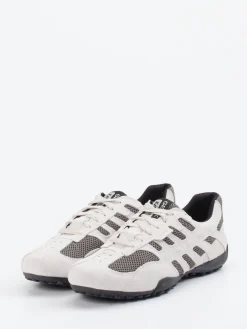 Herren Geox – Sneaker aus Veloursleder mit Mesh in