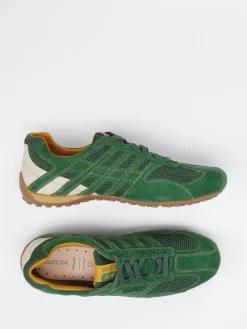 Herren Geox – Sneaker aus Veloursleder und Textil