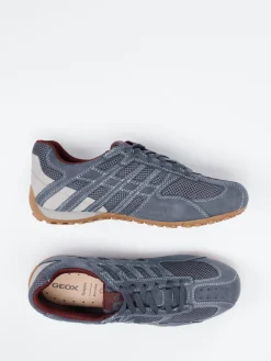 Herren Geox – Sneaker aus Veloursleder und Mesh