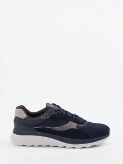 Herren Geox – Sneaker aus Veloursleder und Mesh
