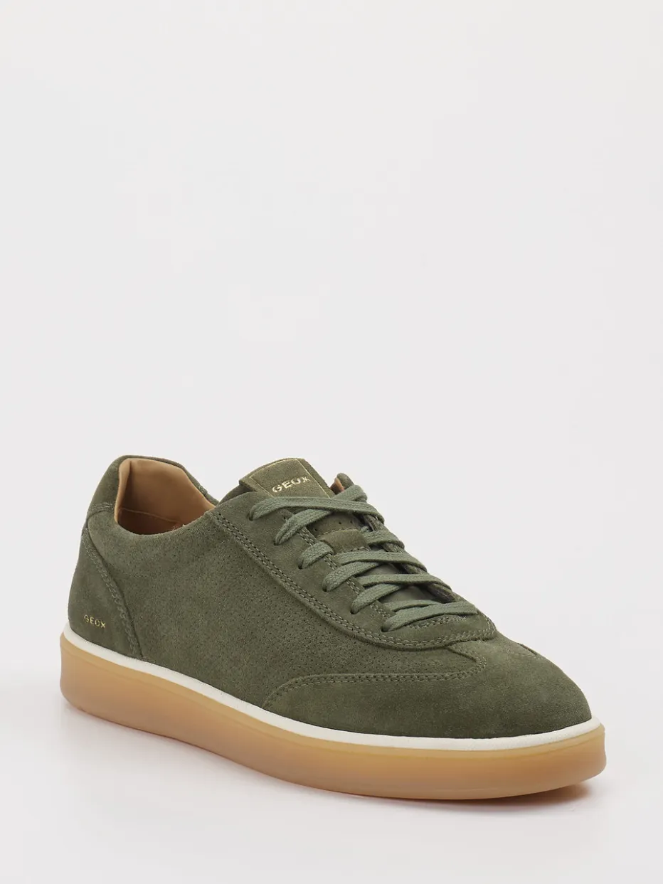 – Sneaker aus Veloursleder oliv*Geox Sale