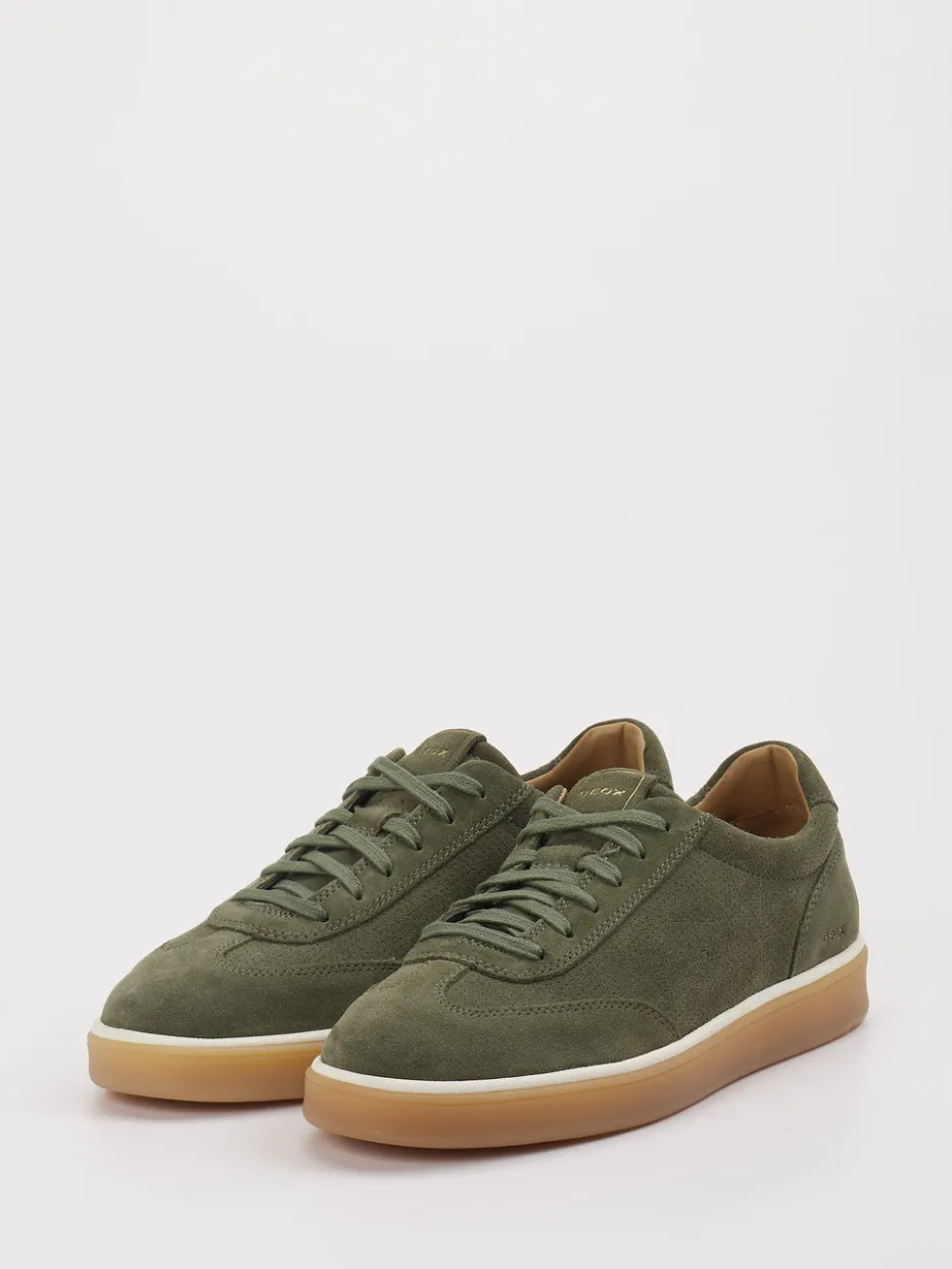 – Sneaker aus Veloursleder oliv*Geox Sale