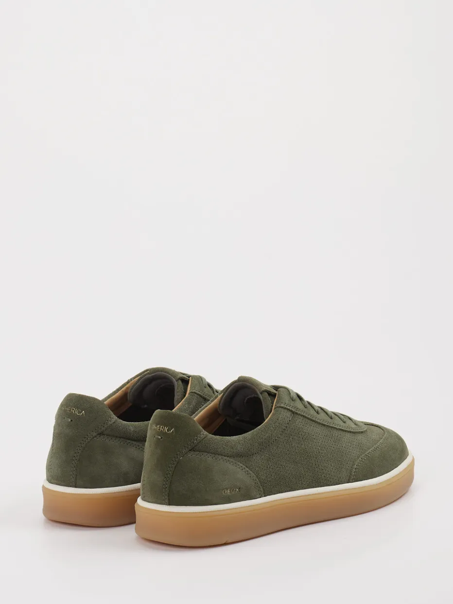 – Sneaker aus Veloursleder oliv*Geox Sale