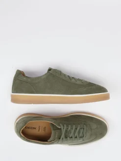 – Sneaker aus Veloursleder oliv*Geox Sale