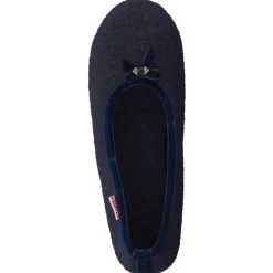 Damen Giesswein – Ballerina-Hausschuhe aus Wollfilz Dunkel