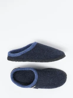 Damen Giesswein – Filzpantoffel aus Wolle in Dunkel