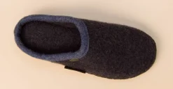 Damen Giesswein – Filzpantoffel aus Wolle in Dunkel
