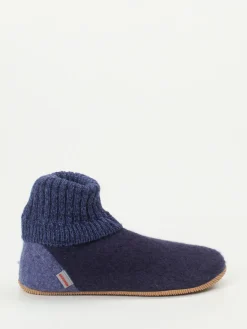 Damen Giesswein – Hüttenschuhe aus Wollfilz Dunkel