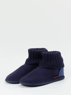 – Hüttenschuhe aus Wollfilz Dunkel*Giesswein