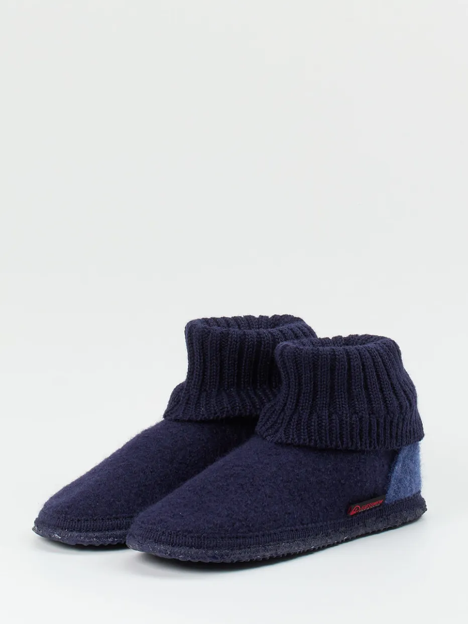 – Hüttenschuhe aus Wollfilz Dunkel*Giesswein