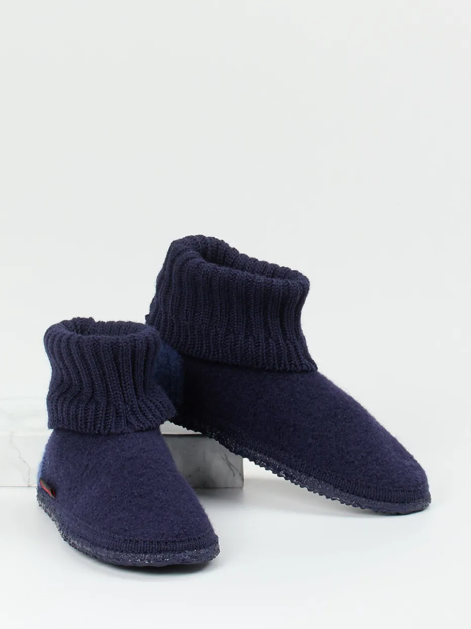 – Hüttenschuhe aus Wollfilz Dunkel*Giesswein