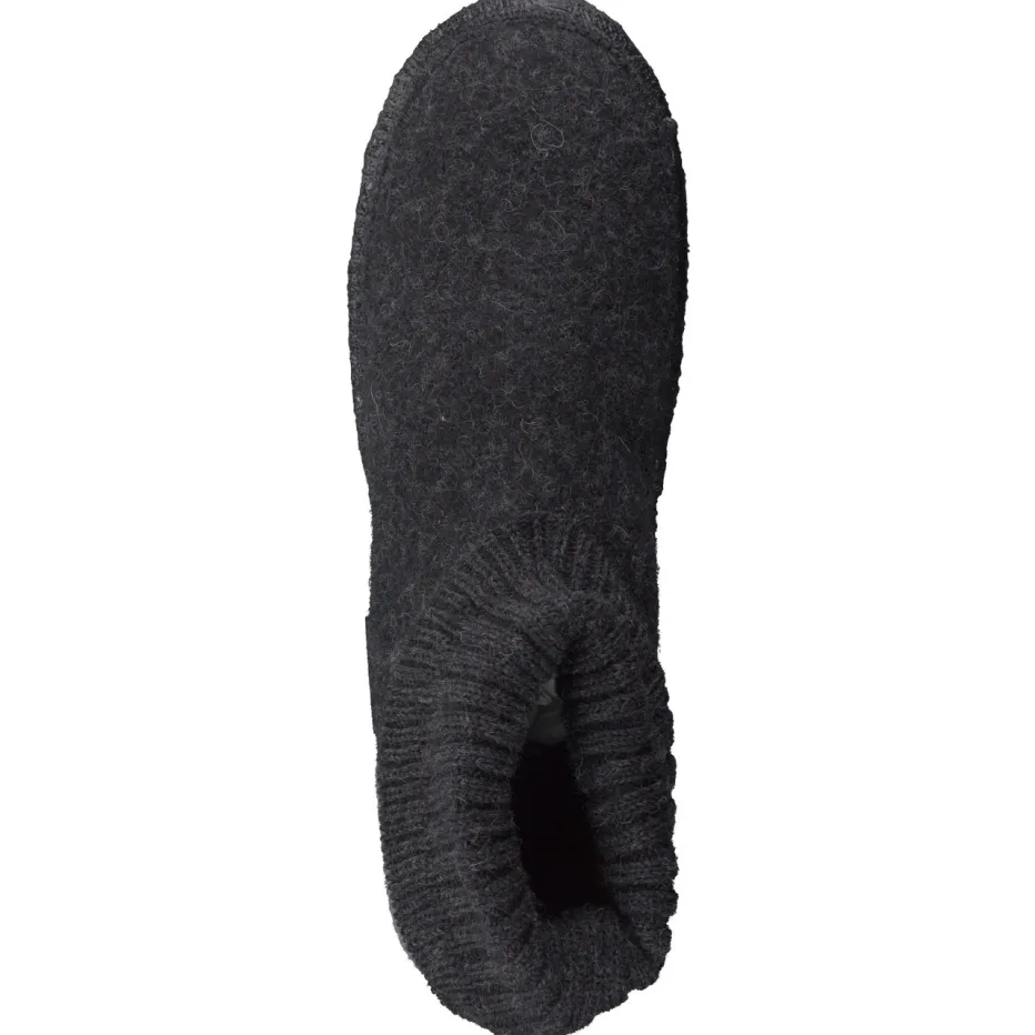 Herren Giesswein – Hüttenschuhe aus Wollfilz in Anthrazit