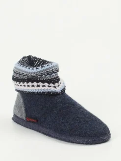 Damen Giesswein – Hüttenschuhe aus Wolle Dunkel