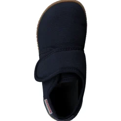Kinder Giesswein – Kinderhausschuh aus Textil dunkel