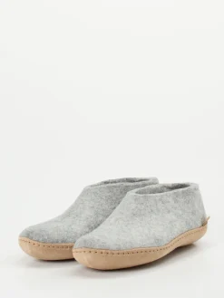 Damen Glerups – Filzpantoffel aus Wollfilz hell